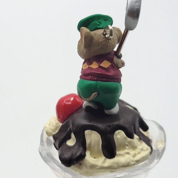 Hallmark Christmas Ornaments 4 Golfers Santa Moose Gopher Mouse 1999 2003  2005 - Picture 11 of 15